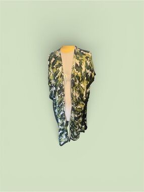 Camouflage Open-Front Women's Kimono